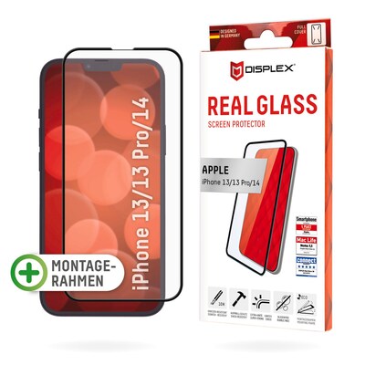 Play Schutzglas günstig Kaufen-DISPLEX Real Glass FC Apple iPhone 13/13 Pro/14. DISPLEX Real Glass FC Apple iPhone 13/13 Pro/14 <![CDATA[• Displayschutzglas für iPhone 13/ 13 Pro/ 14 • Kratzer-resistent dank extrem hartem „tempered Glass“ (10H) • High-Tech Anti-Fingerprint B