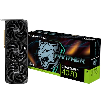 de lo günstig Kaufen-GAINWARD GeForce RTX 4070 Panther 12GB. GAINWARD GeForce RTX 4070 Panther 12GB <![CDATA[• GeForce RTX 4070, Ada Lovlace Chip, • 12 GB GDDR6X-RAM (192bit Speicherinterface) • Core/Memorytakt: 1920 (Boost 2475)/ 21 Gbps • Panther Kühlerdesign • H