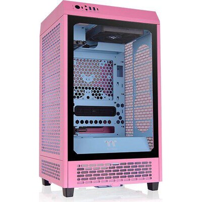 Pin bis günstig Kaufen-THERMALTAKE The Tower 200 Mini-Tower Mini-ITX Gehäuse mit Sichtfenster pink. THERMALTAKE The Tower 200 Mini-Tower Mini-ITX Gehäuse mit Sichtfenster pink <![CDATA[• Mini-ITX Gehäuse, Mini Tower • Für Mainboards bis Mini-ITX Format • 2 x V