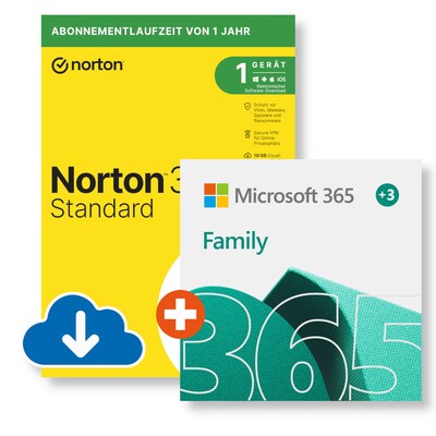 ft Micro günstig Kaufen-Microsoft 365 Family + Norton 360 Standard | Download & Produktschlüssel. Microsoft 365 Family + Norton 360 Standard | Download & Produktschlüssel <![CDATA[• Premium-Office-Apps und maximale Sicherheit für Ihre ganze Familie • 365 F