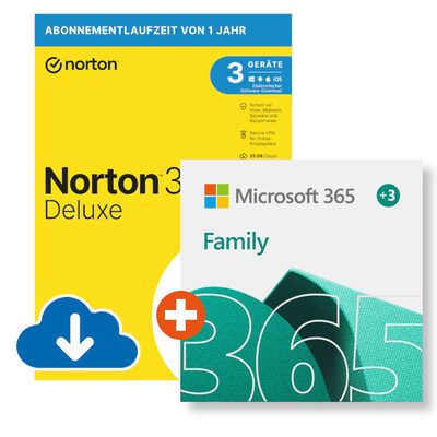 Norton Norton 360 Deluxe | 25GB | 3 Geräte | Download & Produktschlüssel