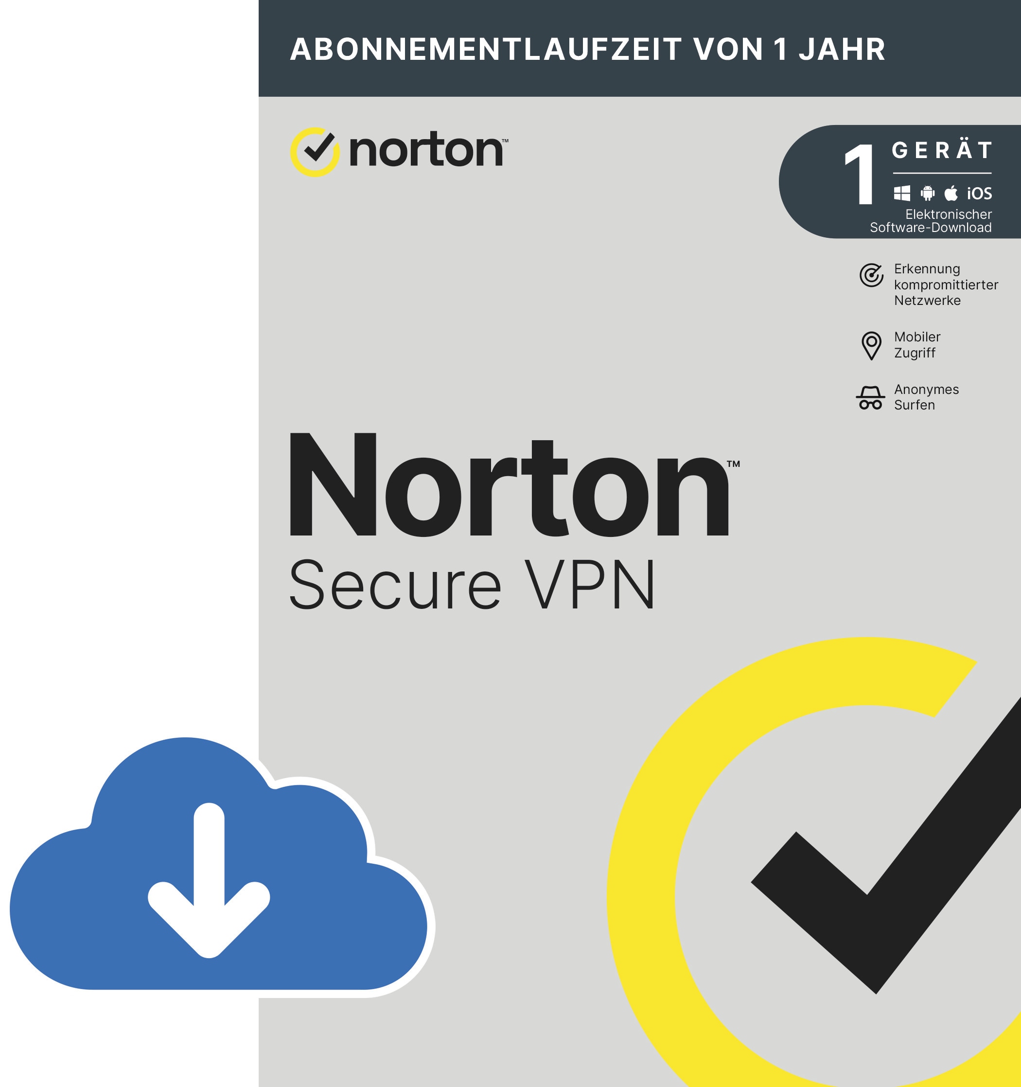 Norton Secure VPN | 1 Gerät | Download & Produktschlüssel