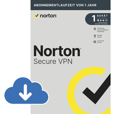 Norton LifeLock Secure VPN | 1 Gerät | Download & Produktschlüssel