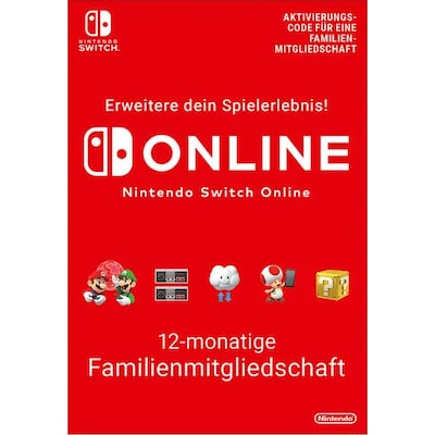 mit Nintendo günstig Kaufen-Nintendo Switch Online 12 Monate Familienmitgliedschaft  Digital Code. Nintendo Switch Online 12 Monate Familienmitgliedschaft  Digital Code <![CDATA[• Plattform: Nintendo • 12 Monate Familien Mitgliedschaft • für Familiengruppen bis zu 8 Accounts 