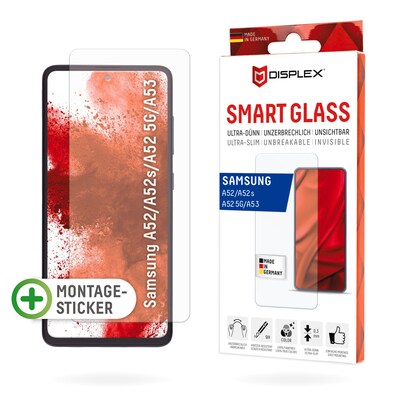 ATA/Ultra günstig Kaufen-DISPLEX Smart Glass Samsung A52/A52(s) 5G/A53 5G. DISPLEX Smart Glass Samsung A52/A52(s) 5G/A53 5G <![CDATA[• DISPLEX Smart Glass Samsung A52/A52(s) 5G/A53 5G • Smart Glass (9H), unzerbrechlich, ultra-dünn, unsichtbar • Effektiver Schutz vor Aufpra