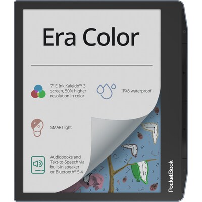 mit Speicher günstig Kaufen-PocketBook Era Color Stormy Sea eReader mit 300 DPI 32GB DACH Version. PocketBook Era Color Stormy Sea eReader mit 300 DPI 32GB DACH Version <![CDATA[• Display: 17,8 cm (7 Zoll) Color-Touchscreen • Speicher: 32GB • 4096 Farben]]>. 