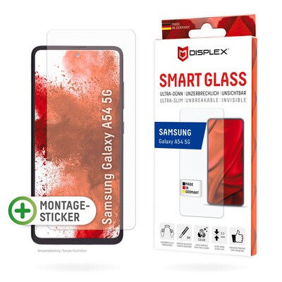 Schutz und günstig Kaufen-DISPLEX Smart Glass Samsung Galaxy A54 5G. DISPLEX Smart Glass Samsung Galaxy A54 5G <![CDATA[• DISPLEX Smart Glass Samsung Galaxy A54 5G • Smart Glass (9H), unzerbrechlich, ultra-dünn, unsichtbar • Effektiver Schutz vor Aufprall und Bruch • Weni