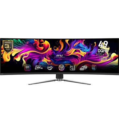 QHD LED günstig Kaufen-MSI MPG 491CQPDE QD-OLED 124,5cm (49") DQHD Monitor Curved 32:9 HDMI/DP/USB-C. MSI MPG 491CQPDE QD-OLED 124,5cm (49") DQHD Monitor Curved 32:9 HDMI/DP/USB-C <![CDATA[• Energieeffizienzklasse: F • Größe: 124,5 cm (49 Zoll) 32:9, Auflösung: 5