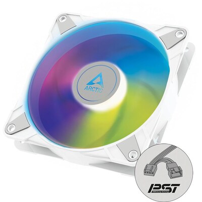 ARCTIC Gehäuselüfter P14 PWM PST A-RGB 0dB weiß, 140 mm, 4-pin