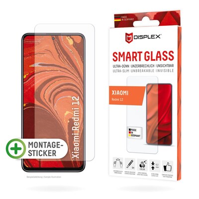 SMArt günstig Kaufen-DISPLEX Smart Glass Xiaomi Redmi 12. DISPLEX Smart Glass Xiaomi Redmi 12 <![CDATA[• DISPLEX Smart Glass Xiaomi Redmi 12 • Smart Glass (9H), unzerbrechlich, ultra-dünn, unsichtbar • Effektiver Schutz vor Aufprall und Bruch • Weniger Fett- & Schmut