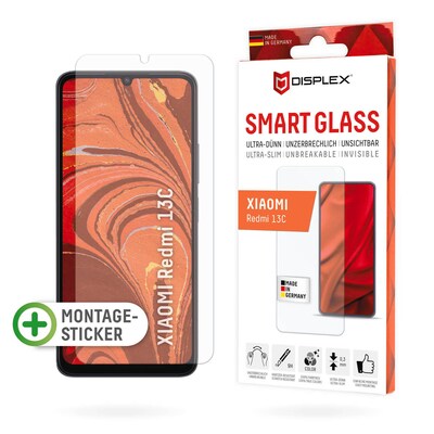 SMArt günstig Kaufen-DISPLEX Smart Glass Xiaomi Redmi 13C. DISPLEX Smart Glass Xiaomi Redmi 13C <![CDATA[• DISPLEX Smart Glass Xiaomi Redmi 13C • Smart Glass (9H), unzerbrechlich, ultra-dünn, unsichtbar • Effektiver Schutz vor Aufprall und Bruch • Weniger Fett- & Sch