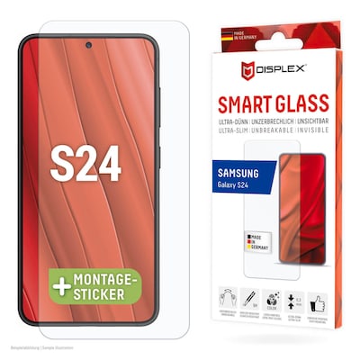 CD 9 günstig Kaufen-DISPLEX Smart Glass Samsung Galaxy S24. DISPLEX Smart Glass Samsung Galaxy S24 <![CDATA[• DISPLEX Smart Glass Samsung Galaxy S24 • Smart Glass (9H), unzerbrechlich, ultra-dünn, unsichtbar • Effektiver Schutz vor Aufprall und Bruch • Weniger Fett-