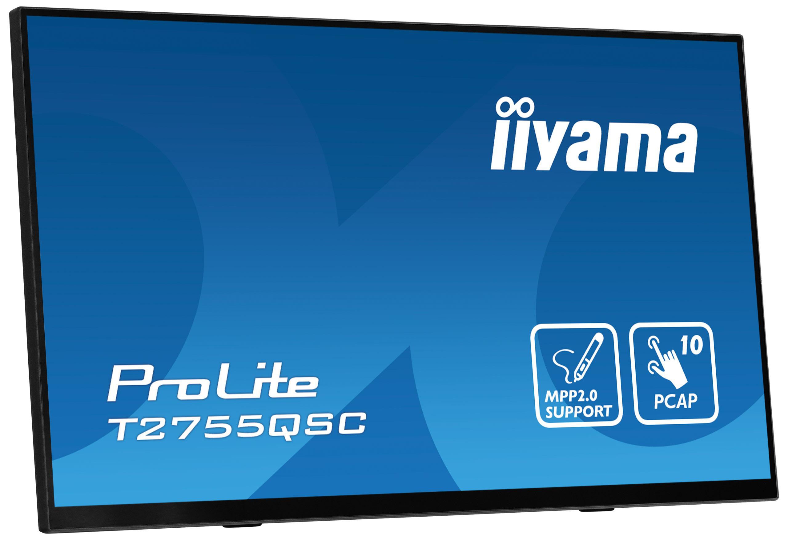 iiyama ProLite T2755QSC-B1 27 Zoll WQHD IPS Panel 16:9 75 Hz Touch Monitor