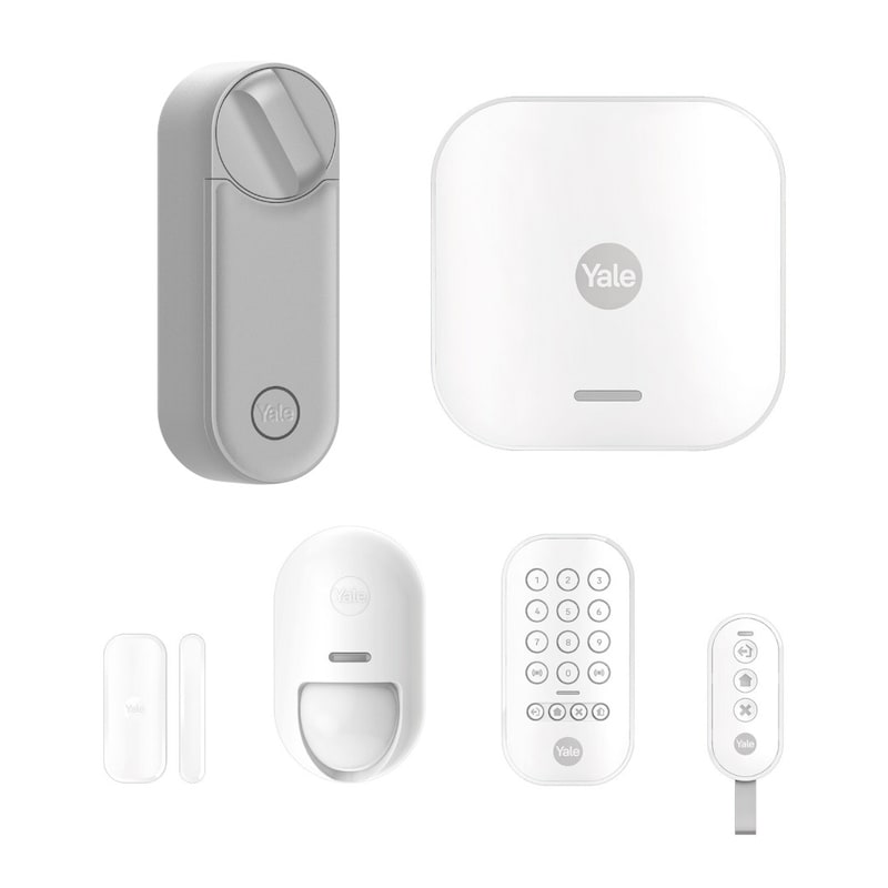 Zentrale günstig Kaufen-Yale Smart Alarm Starter Kit • mit Linus L2 Smart Lock. Yale Smart Alarm Starter Kit • mit Linus L2 Smart Lock <![CDATA[• Inkl. Zentrale, Bewegungssensor, Türsensor, Keypad & Fernbedienung • Steuerung von 4 Zonen • Backup Modul für 12 Stunde