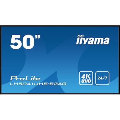 CM 125 günstig Kaufen-iiyama ProLite LH5041UHS-B2AG 125,7cm (50") 4K UHD Signage Monitor VGA/HDMI/RJ45. iiyama ProLite LH5041UHS-B2AG 125,7cm (50") 4K UHD Signage Monitor VGA/HDMI/RJ45 <![CDATA[• Größe: 125.7cm (50 Zoll), Bildformat: 16:9 • Auflösung: 3.840 x 2.