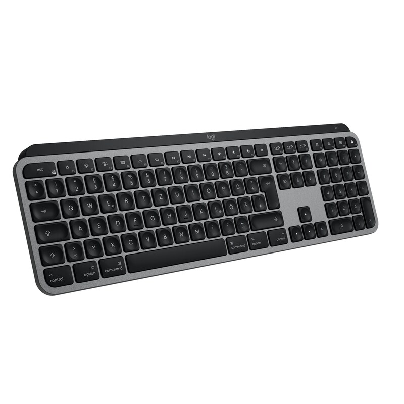 Logitech MX Keys S for Mac, Space Grey - Multi-Device-Tastatur für macOS und iPadOS