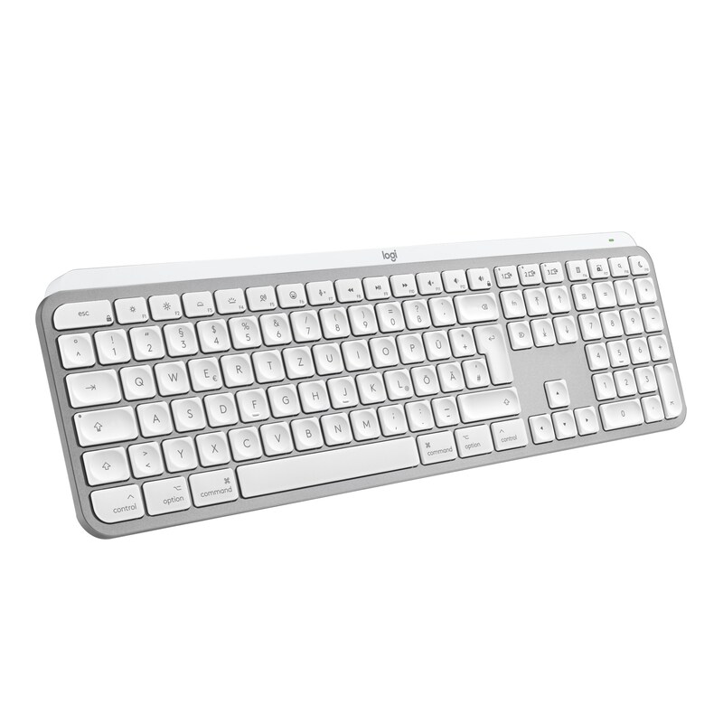 Logitech MX Keys S for Mac, Pale Grey - Multi-Device-Tastatur für macOS und iPadOS