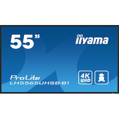 iiyama ProLite LH5565UHSB-B1 139cm (55") 4K UHD Signage Monitor DP/HDMI/RJ45