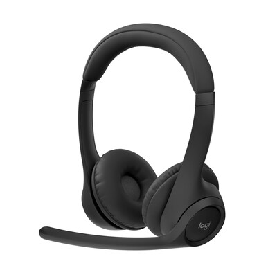 Logitech Zone 300 Headset Schwarz - Kabelloses Headset für Home Office & Büro