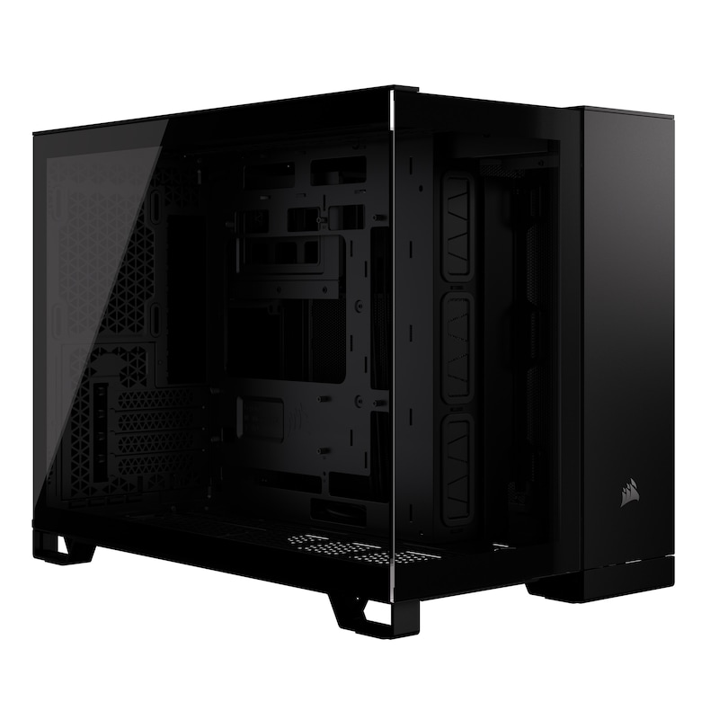Glas günstig Kaufen-Corsair 2500X schwarz Midi Tower mATX Gaming Gehäuse. Corsair 2500X schwarz Midi Tower mATX Gaming Gehäuse <![CDATA[• ATX Gaming Gehäuse mit Tempered Glas Front-Panel • Schwarz • Abmessungen (L × B × H): 479mm x 304mm x 376mm • Einschübe (intern