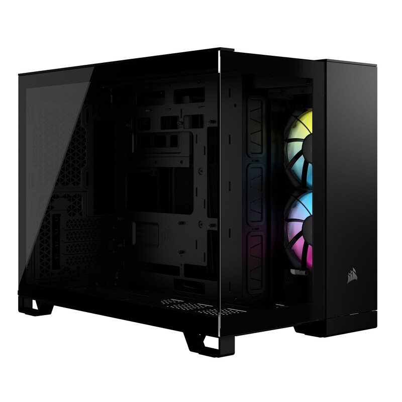 aus 304 günstig Kaufen-Corsair 2500X RGB schwarz Midi Tower mATX Gaming Gehäuse. Corsair 2500X RGB schwarz Midi Tower mATX Gaming Gehäuse <![CDATA[• ATX Gaming Gehäuse mit Tempered Glas Front-Panel • Schwarz • Abmessungen (L × B × H): 469mm x 304mm x 376mm • Einschübe