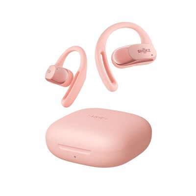 Less is günstig Kaufen-Shokz OpenFit Air  True-Wireless Open-Ear-Kopfhörer Pink. Shokz OpenFit Air  True-Wireless Open-Ear-Kopfhörer Pink <![CDATA[• Typ: In-Ear Kopfhörer - geschlossen • Übertragung: Bluetooth - Farbe: Rosa • Besonderheiten: Noise-Cancelling 
