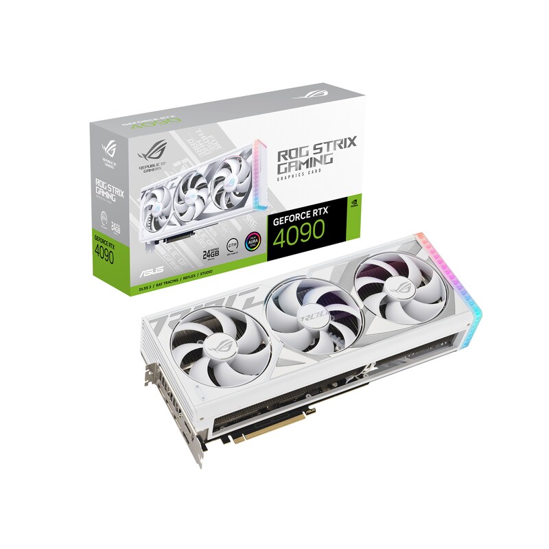 ASUS ROG STRIX GeForce RTX 4090 White Ed. Grafikkarte 24GB GDDR6X, 2xHDMI, 3xDP
