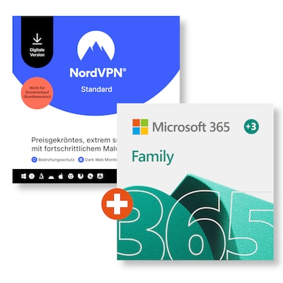 steuer:Office günstig Kaufen-Microsoft 365 Family + NordVPN Standard (10 Geräte) | Download & Produktschlüssel. Microsoft 365 Family + NordVPN Standard (10 Geräte) | Download & Produktschlüssel <![CDATA[• Premium-Office-Apps und maximale Sicherheit für 