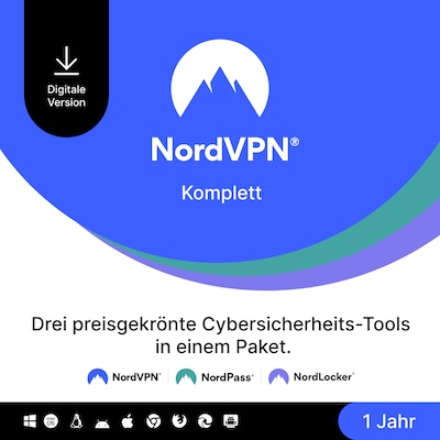 Cloud Pro günstig Kaufen-NordVPN Komplettes Sicherheitspaket | 1 Jahr | Download & Produktschlüssel. NordVPN Komplettes Sicherheitspaket | 1 Jahr | Download & Produktschlüssel <![CDATA[• VPN, Passwortmanager und verschlüsselte Cloud • Für 1 Gerät • Lauf