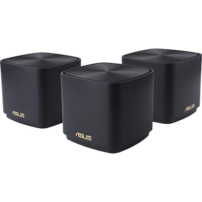 set 20 günstig Kaufen-ASUS ZenWiFi XD4 Plus AX1800 3er Set Schwarz kombinierbarer Router Home Mesh WiFi 6 System. ASUS ZenWiFi XD4 Plus AX1800 3er Set Schwarz kombinierbarer Router Home Mesh WiFi 6 System <![CDATA[• WLAN RouterAccess Point • WLAN 802.11ax (bis zu 1200 MBit