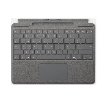 Microsoft Surface Pro Keyboard mit Stiftaufbewahrung platin