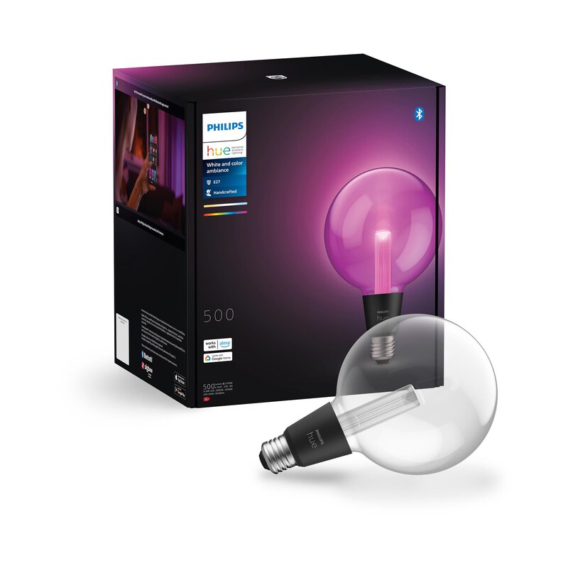 Philips Hue White & Col. Amb. Lightguide Giant Globe G125 E27 500Lm 929003151202