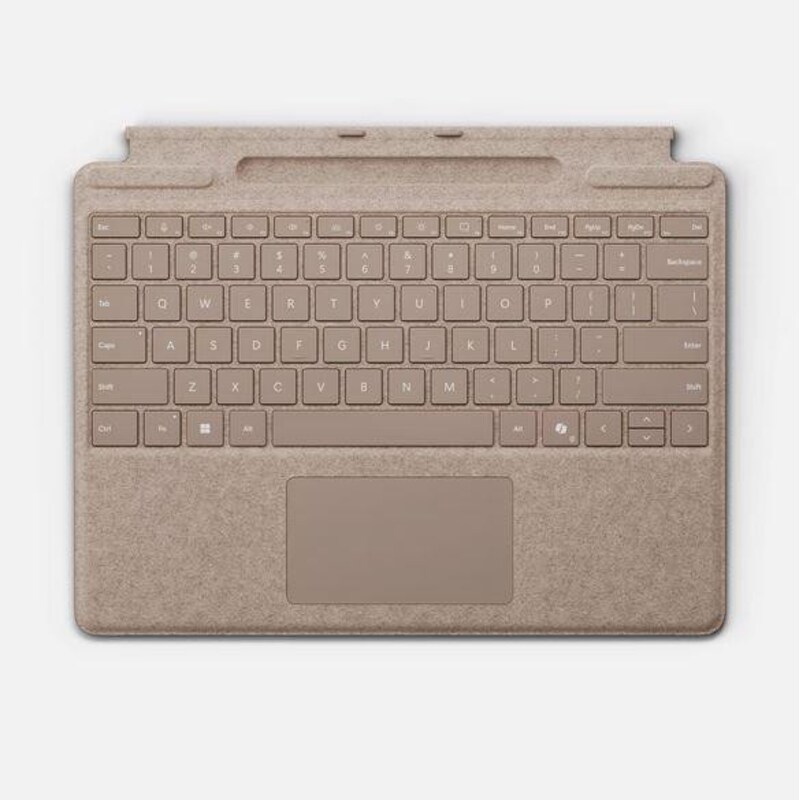 Microsoft Surface Pro Keyboard mit Stiftaufbewahrung dune