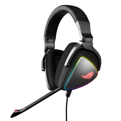 Headset f günstig Kaufen-Asus ROG Delta Gaming Headset ESS QUAD DAC RGB USB-C. Asus ROG Delta Gaming Headset ESS QUAD DAC RGB USB-C <![CDATA[• Anwendungsbereich: Gaming, Kopfbügel beidseitig • Kabelgebunden, Schwarz, 380g • PC/ Notebook, Mac, PlayStation4, Nintendo Switch 