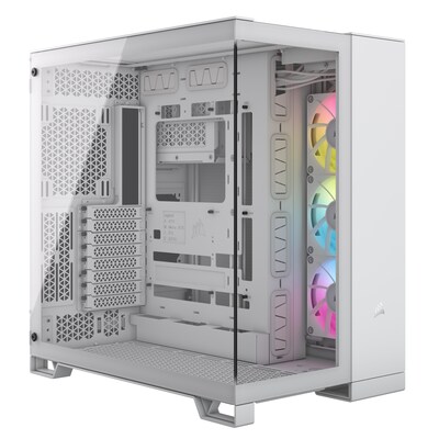 50 mm  günstig Kaufen-Corsair 6500X iCUE LINK RGB Weiß Midi Tower ATX Gaming Gehäuse. Corsair 6500X iCUE LINK RGB Weiß Midi Tower ATX Gaming Gehäuse <![CDATA[• ATX Gaming Gehäuse mit High-Airflow Front-Panel • Weiß • Abmessungen (L × B × H): 481mm