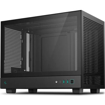 XB 2 günstig Kaufen-DeepCool CH160 schwarz Mini Tower Gehäuse Mini-ITX Glasfenster. DeepCool CH160 schwarz Mini Tower Gehäuse Mini-ITX Glasfenster <![CDATA[• Mini Tower Gehäuse, schwarz, leise und funktional • Abmessungen (LxBxH): 336×200×283,5 mm • Einsch