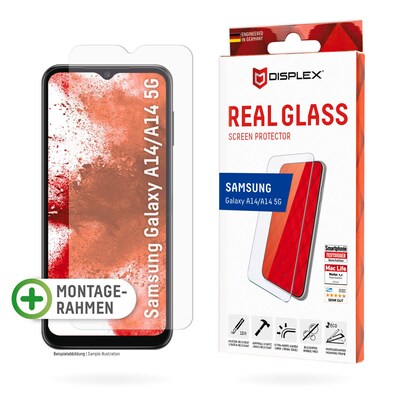 Galaxy at günstig Kaufen-DISPLEX Real Glass Samsung Galaxy A14 (5G). DISPLEX Real Glass Samsung Galaxy A14 (5G) <![CDATA[• Displayschutzglas für Samsung Galaxy A14 (5G) • Kratzer-resistent dank extrem hartem „tempered Glass“ (10H) • High-Tech Anti-Fingerprint Beschicht