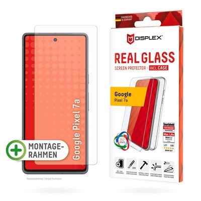 Google Pixel 7a günstig Kaufen-DISPLEX Real Glass + Case Google Pixel 7a. DISPLEX Real Glass + Case Google Pixel 7a <![CDATA[• Displayschutzglas für Google Pixel 7a • Kratzer-resistent dank extrem hartem „tempered Glass“ (10H) • High-Tech Anti-Fingerprint Beschichtung für w