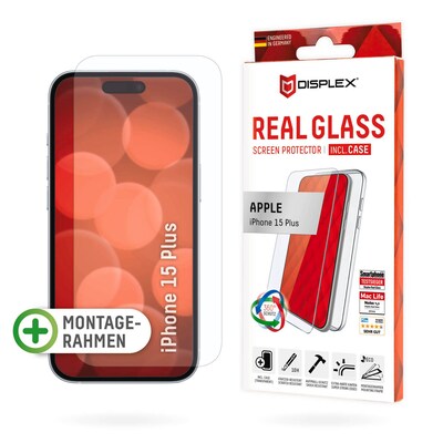 Kratzer Ex günstig Kaufen-DISPLEX Real Glass + Case Set iPhone 15 Plus. DISPLEX Real Glass + Case Set iPhone 15 Plus <![CDATA[• Displayschutzglas für iPhone 15 Plus • Kratzer-resistent dank extrem hartem „tempered Glass“ (10H) • High-Tech Anti-Fingerprint Beschichtung f