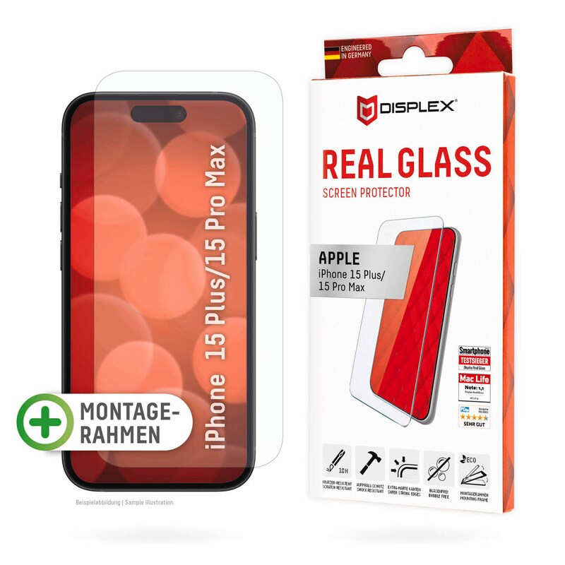 DISPLEX Real Glass iPhone 15 Plus/15 Pro Max