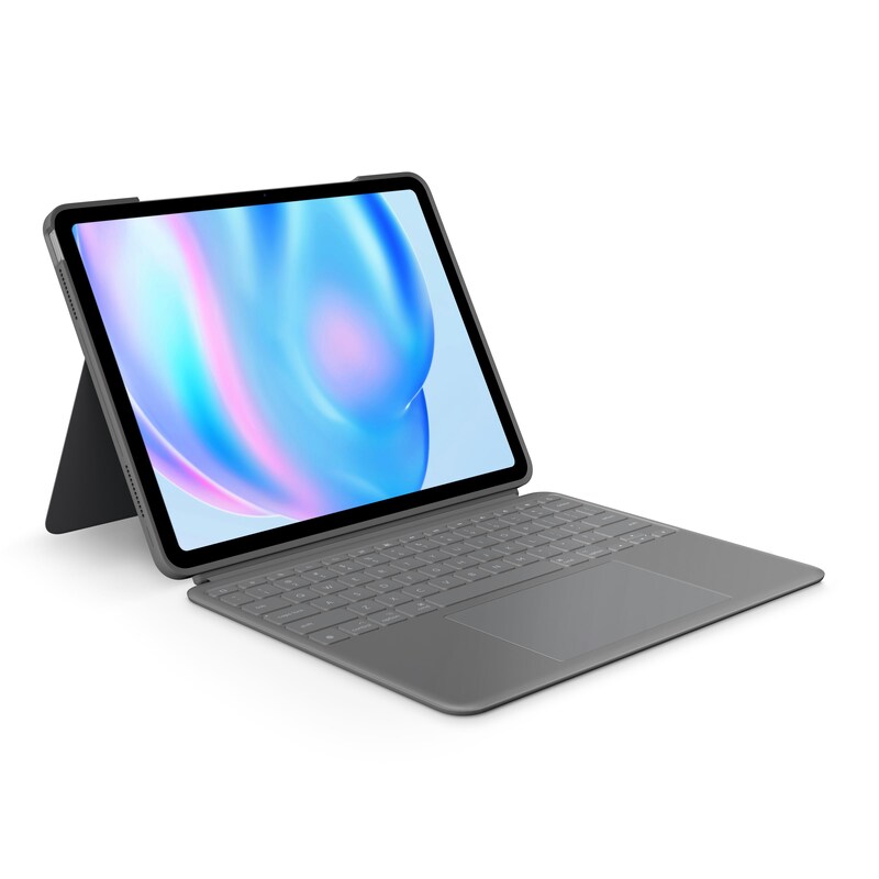 Logitech Combo Touch Tastatur-Case Grau für iPad Air 13" (M2), US-Layout