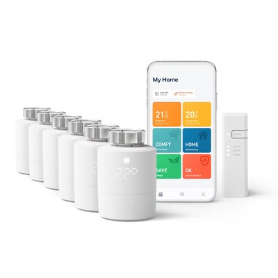 Smarte günstig Kaufen-tado° V3+ Starter Set Smarte Heizung • 6x smartes Thermostat. tado° V3+ Starter Set Smarte Heizung • 6x smartes Thermostat <![CDATA[• Steuere deine Heizung von überall mit der tado° App • Reduziere deinen Energieverbrauch und