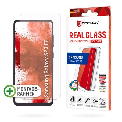 Hi Temp günstig Kaufen-DISPLEX Real Glass + Case Set Samsung Galaxy S23 FE. DISPLEX Real Glass + Case Set Samsung Galaxy S23 FE <![CDATA[• Displayschutzglas für Samsung Galaxy S23 FE • Kratzer-resistent dank extrem hartem „tempered Glass“ (10H) • High-Tech Anti-Finge