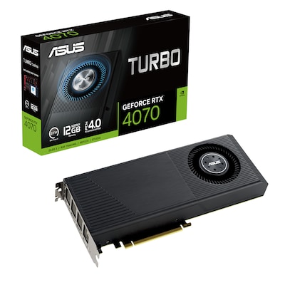 EMO T günstig Kaufen-ASUS Turbo GeForce RTX 4070 Gaming Grafikkarte, 12GB GDDR6X, 1xHDMI, 3xDP. ASUS Turbo GeForce RTX 4070 Gaming Grafikkarte, 12GB GDDR6X, 1xHDMI, 3xDP <![CDATA[• NVIDIA GeForce RTX 4070 • 12 GB GDDR6X-RAM (192 bit Speicherinterface) • Core/Memorytakt: