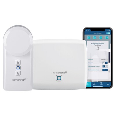 Poi 2 günstig Kaufen-Homematic IP Starter Set Haustür • Türschlossantrieb HmIP-DLD • Access Point. Homematic IP Starter Set Haustür • Türschlossantrieb HmIP-DLD • Access Point <![CDATA[• Manuelles Öffnen und Schließen jederz