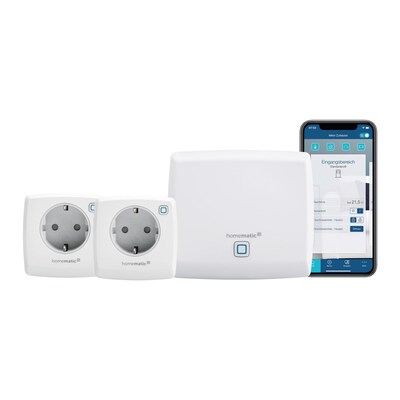 Von alten günstig Kaufen-Homematic IP Starter Set • 2x Schaltsteckdose Smart Plug HMIP-PS2 • Access Point. Homematic IP Starter Set • 2x Schaltsteckdose Smart Plug HMIP-PS2 • Access Point <![CDATA[• ermöglicht das Schalten von angeschlossenen Verbra