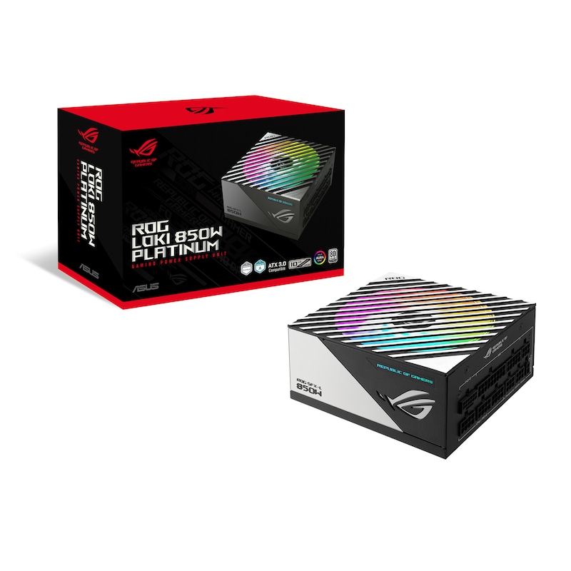 TT Modular günstig Kaufen-ASUS ROG Loki Platinum 850W SFX Netzteil ATX3.0 PCIe 5.0 Schwarz. ASUS ROG Loki Platinum 850W SFX Netzteil ATX3.0 PCIe 5.0 Schwarz <![CDATA[• Gaming Netzteil mit 850 Watt, 80+ Platinum • Voll Modulares Kabelmanagement, PCIe Gen 5.0 Ready, OLED-Power-Displ