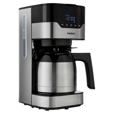 18 Watt günstig Kaufen-Medion MD 18458 Kaffeemaschine mit Thermoskanne. Medion MD 18458 Kaffeemaschine mit Thermoskanne <![CDATA[• Leistung: max. 900 Watt • Kapazität des Wassertanks: 1,1 Liter • Doppelwandige Thermoskanne mit Durchbrühdeckel • Wasserstandsanzeige am 