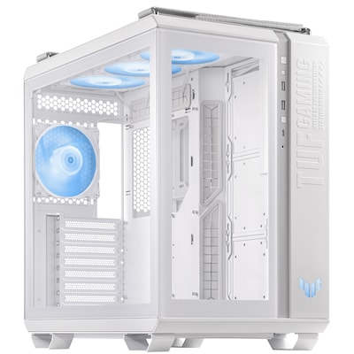 ASUS TUF Gaming GT502 Plus Weiß ATX Midi-Tower Gaming Gehäuse mit Glasfenster