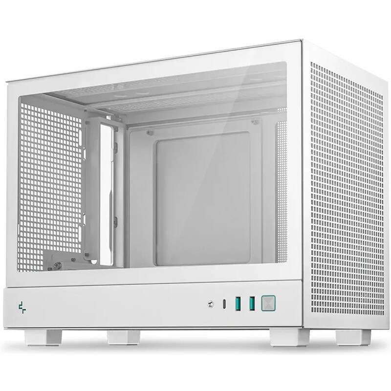 TOWER günstig Kaufen-DeepCool CH160 weiß Mini Tower Gehäuse Mini-ITX Glasfenster. DeepCool CH160 weiß Mini Tower Gehäuse Mini-ITX Glasfenster <![CDATA[• Mini Tower Gehäuse, schwarz, leise und funktional • Abmessungen (LxBxH): 336×200×283,5 mm • Einschübe (